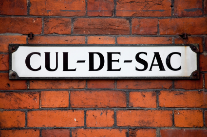Cul de Sac Street Sign in London, England